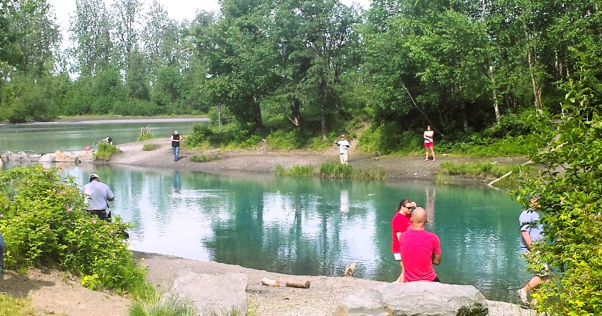 Eklutna Tailrace water channel