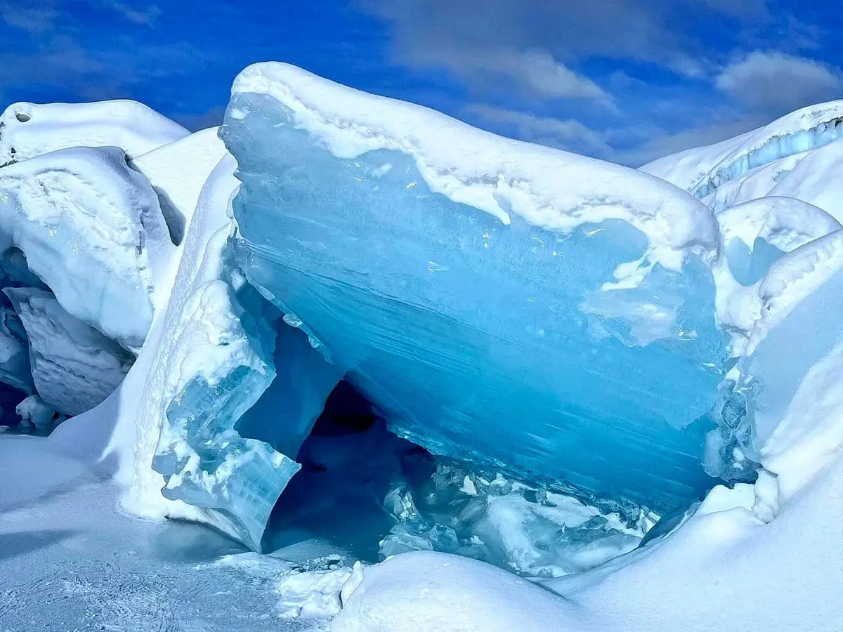 Blue ice at Matanuska Glacier